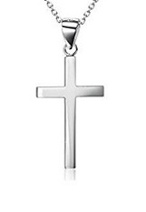 convenient minuscule girls boys cross baby necklace